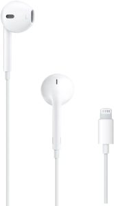 Apple EarPods Headphones with Lightning Connector, Wired Ear Buds for iPhone with Built-in Remote to Control Music, Phone Cal