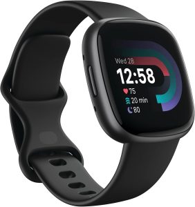 Fitbit Versa 4 Fitness Smartwatch with Daily Readiness – 3-Month Google Health Premium Membership Included – GPS, 24/7 Heart