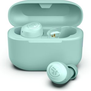 JLab Go Air Pop+, True Wireless Earbuds, Bluetooth, Dual Connect, EQ3 Sound, Mint Green