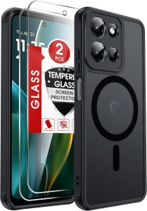 LeYi for Motorola Moto G-2026 Phone Case: Moto G Play 2026/2025 Case with [2 Packs] Screen Protector, [MagSafe Fit] Raised Ca