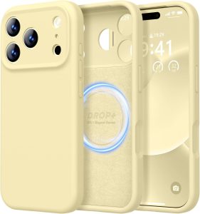 LOVE 3000 Designed for iPhone 17 Pro Case, Premium Silicone [Compatible with Magsafe][Soft Anti-Scratch Microfiber Lining] Sh
