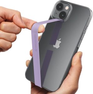 Sinjimoru Stretchable Silicone Phone Strap, Flexible and Elastic Grip Holder for iPhone & Android, Secure Phone Loops Finger