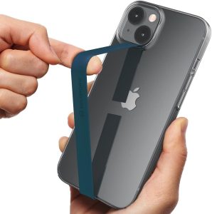Sinjimoru Stretchable Silicone Phone Strap, Flexible and Elastic Grip Holder for iPhone & Android, Secure Phone Loops Finger