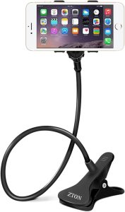 ZTON Cell Phone Holder, Universal Mobile Phone Stand, Lazy Bracket, Flexible Long Arms Clip Mount for iPhone, LG etc. in Offi