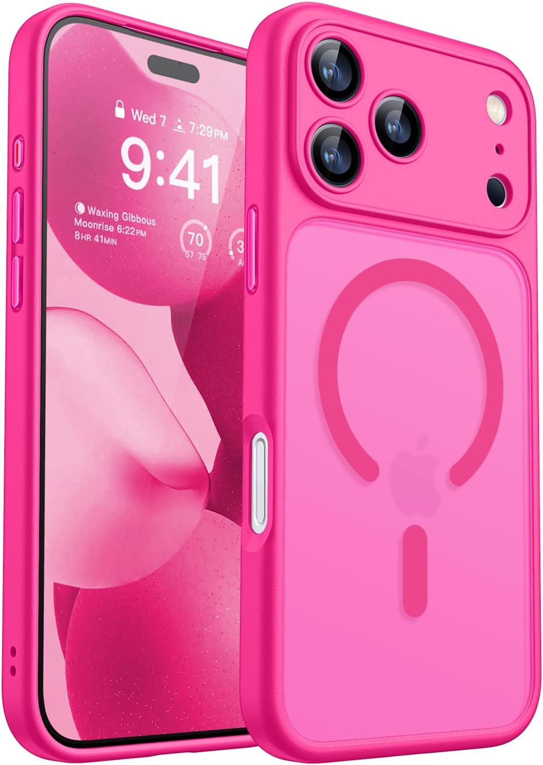 Magnetic Compatible with iPhone 17 Pro Max Case, Full Camera Protection, Translucent Matte