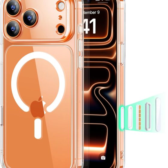 iPhone 17 Pro Max Case, Camera Control Cover, Compatible with MagSafe, Classic Hybrid Clear