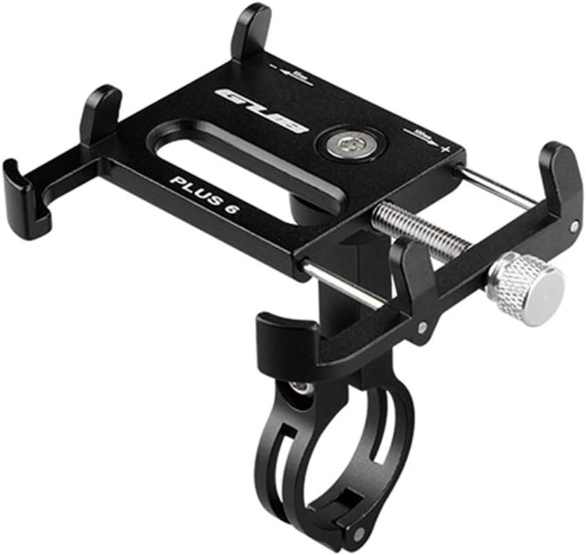Bicycle & Motorcycle Phone Mount - Aluminum Bike Phone Holder with 360°Rotation Adjustable Handlebar Phone Holder Compati