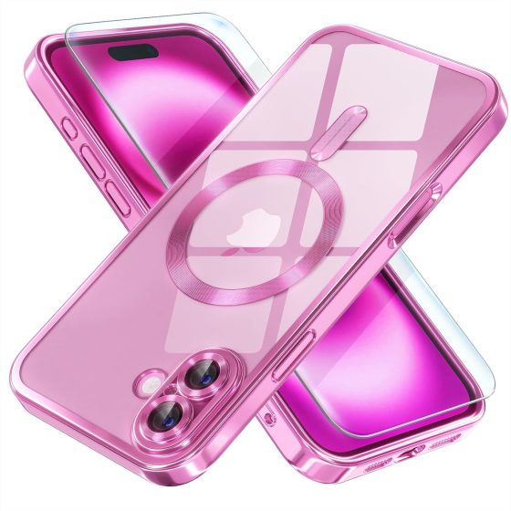 Magnetic for iPhone 16 Case Compatible with MagSafe [Never Yellowing] [Military Grade Drop Protection] Full Camera Lens