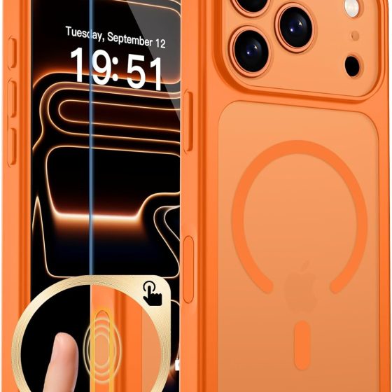 Magnetic for iPhone 17 Pro Max Case, Upgraded [Camera Control Button] [Full Camera Protection] [with 1 Screen Protecto